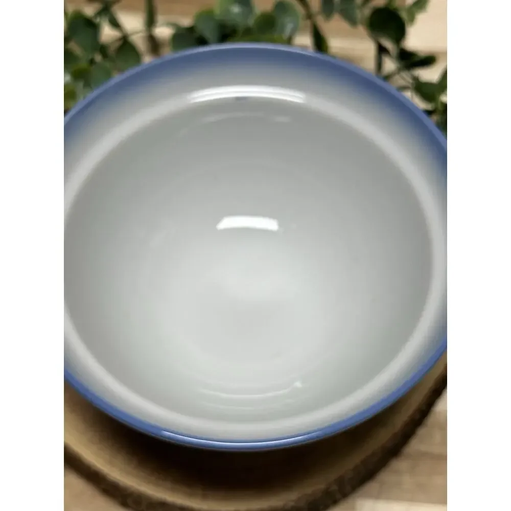 Set/12 Vintage Chinese Porcelain Rice Bowls Blue‎ & White Bamboo Motif 6 LG 6 SM